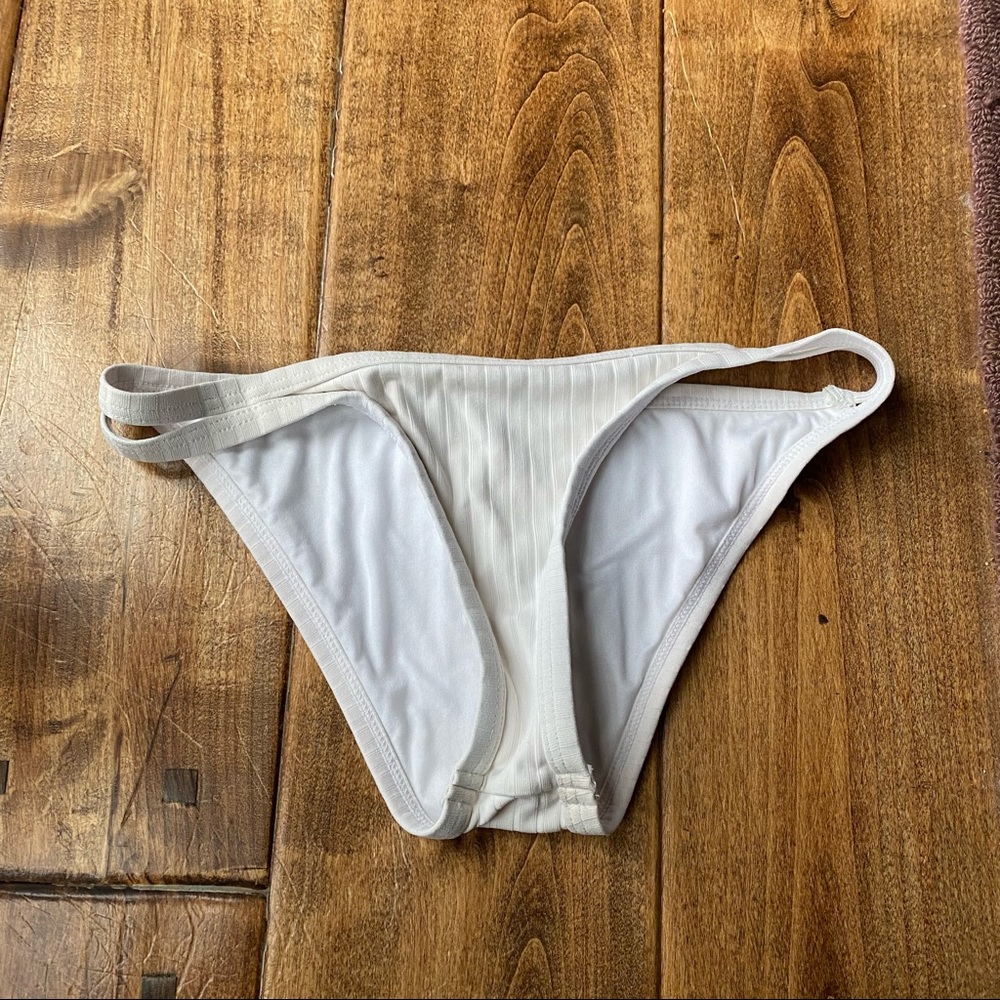 Roxy White Bikini Bottoms